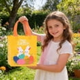 thumbnail image 2 of FTsdfkl 1PC Rabit Theme Gift Bags - Non Woven Kids Tote Bags with Handles, Rabit Party Favors Treat Candy Goodie Containers Birthday Decorations 8.6Lx 9HInch, 2 of 5