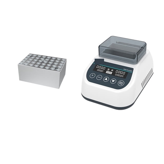 Mini Dry Bath Incubator Lab Equipment Constant Temperature Lab Heater Incubation Shaker With Heating Block 0.5/1.5/2/5/15/50ml ,Easy Use