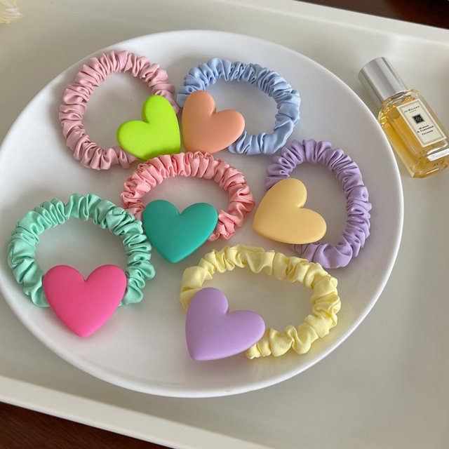 6 lazos para el pelo para niñas pequeñas, lindos accesorios para el cabello, gomas para el pelo rosa, bandas de goma coloridas para el cabello, accesorios para coletas para niñas Zefei Wu 9024735045021