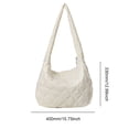 thumbnail image 2 of Bolso de bola de masa para mujer bolso Hobo versátil con cremallera bolso informal ligero para chica, 2 of 9