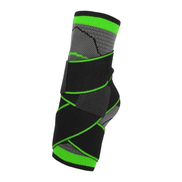 Tobilleras, tobillera de compresión transpirable ajustable unisex, para protección deportiva, verde, talla única