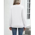 thumbnail image 6 of Zeagoo Womens Fall Sweaters Long Sleeve Tops Classic Crew Neck Pullover Sweaters Loose Dressy Blue Basic Tops, 6 of 6