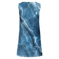 thumbnail image 5 of GaThRRgYP Womens Dresses Summer Deals,Womens Fashion Casual Round-Neck Vintage Sleeveless Print Dresses Blue S, 5 of 5
