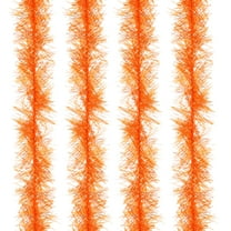 Uxcell 5Ft Feather Boa, 4 Pcs Artificial Fluffy Feather Boas Party Decorations for DIY Crafts, Wedding Costume, Christmas, Concert, Halloween, Home Decor, Orange Yellow