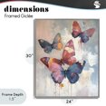 thumbnail image 4 of Stupell Industries Contemporary Butterfly Beauty in Flight Gray Framed Giclee Art, 24 x 30, by Creative Studio, 4 of 8