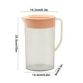 thumbnail image 6 of kkbbma under $5 2L Fridge Door Water Jug with Handle Plastic Pitcher with Flip Top Lid Perfect for Making Teas and Juices, 6 of 9