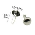 thumbnail image 4 of Yoloke 100 Pcs Mini Paper Fasteners | Copper Plated Round Clasps | For Scrapbooking, DIY, Art Crafts | Studded Design | Durable & Easy to Use, 4 of 5