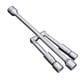 thumbnail image 1 of Llave de tuercas plegable universal de 14 pulgadas, llave cruzada de 4 vías, llave de cambio de neumáticos plegable y de desmontaje, 1 of 5