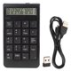 thumbnail image 1 of Teclado numérico inalámbrico portátil Mini teclado de números USB Contabilidad Digital KeyboardBlack, 1 of 8