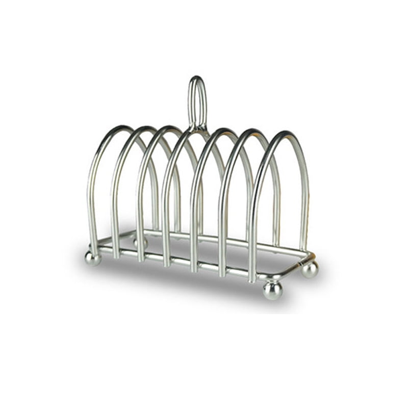 HoitoDeals 6 Slots Slices Toast Rack Holder Stand For Home Dining Table Serving Bread 1Pcs