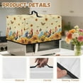 thumbnail image 6 of TSOVTHRID Microwave Oven Dust Cover Dust-Proof Heavy Duty Microwave Oven Cover with Handle Decor Accessories for Kitchen, Sunflower Rooster Chicken Butterfly Print, 18.25"W x 14.5"D x 11"H, S, 6 of 7