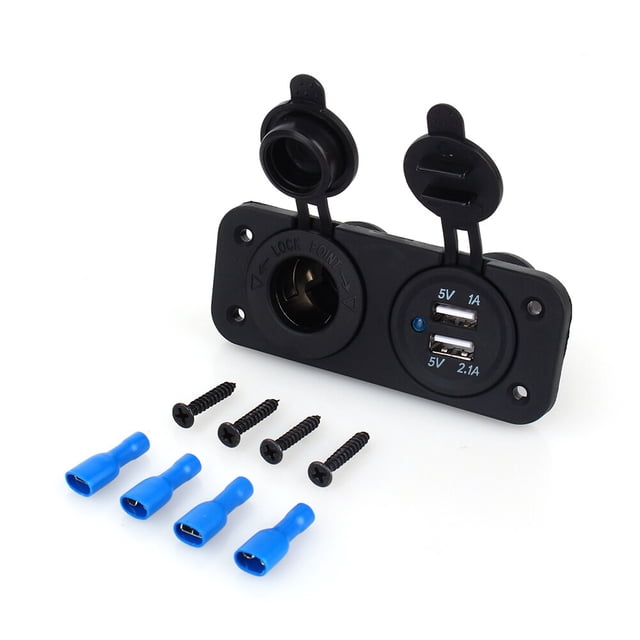 Power Adapter Outlet Accessories,Dual USB Car Auto Car Charger Power Adapter Cutting-Edge Features