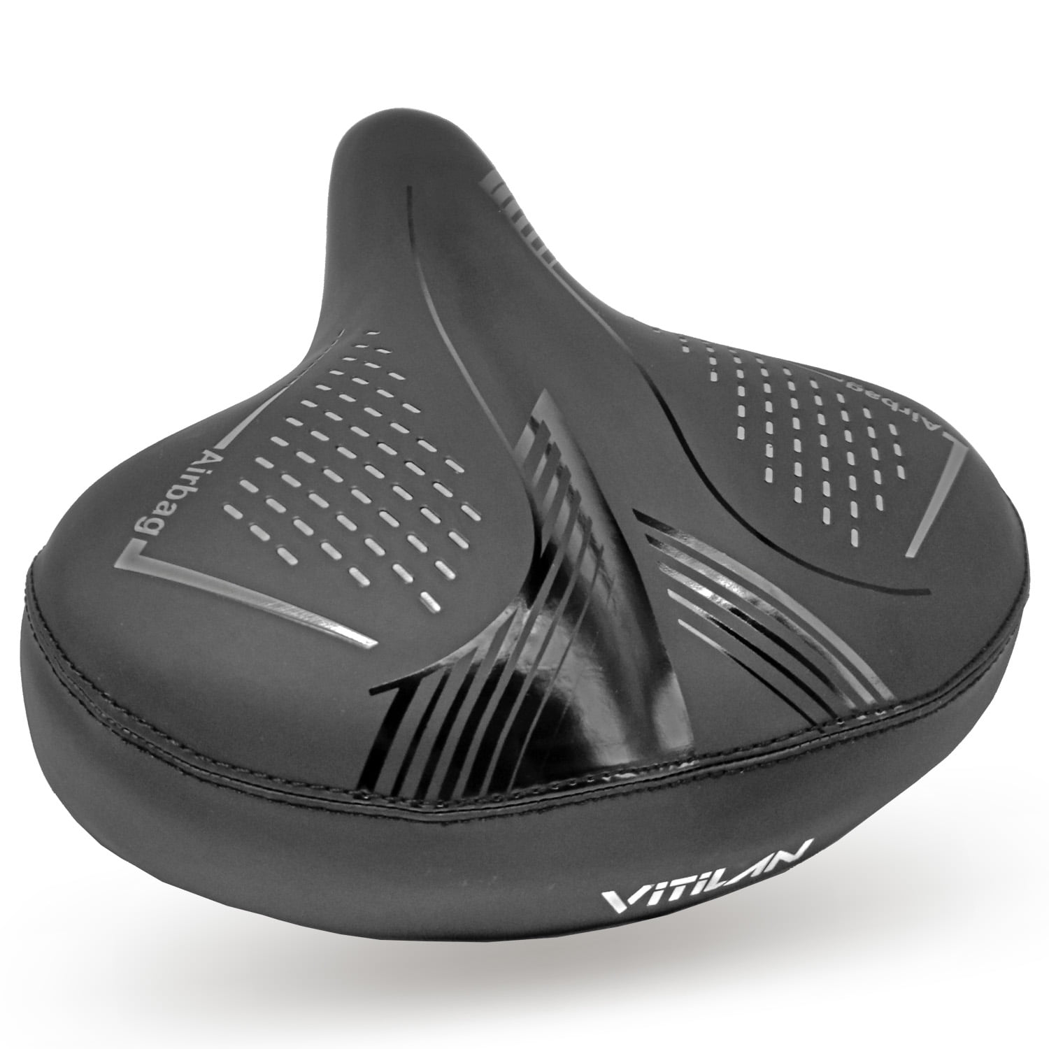 VITILAN Oversized Comfortable Bike Seat for Women & Men, High