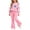 Pink, variant on BXJX Girls Outfit Sets 2 PC Size 8, Outdoor Long Sleeve Crew Neck Spring Fall Kids Sweatshirts and Flare Pants Sets Pink
