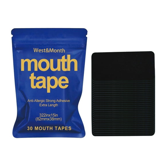 WIFORNT 30 Pcs Mouth Tape for Sleeping, Hypoallergenic Gentle Adhesive Snoring Tape, Mouth Breathing Tape for Kids Adult Elderly