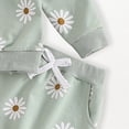thumbnail image 5 of TOWED22 Infant Toddler Girl Fall Winter Clothes Set Long Sleeve Cute Sweatshirt and High Waist Pants Print Outfits Clothing 2 Piece(Green,12-18 M), 5 of 6