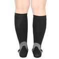 thumbnail image 1 of Unisex Compression Socks, Shock Absorption, Breathable, Anti Slip, Stretch Leg Support Stockings for Nursing Travel Flight Sport, 1 of 8