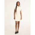 thumbnail image 4 of Free Assembly Woman's and Women's Plus Sleeveless Cable Knit Mini Sweater Dress, Sizes XS-4X, 4 of 5