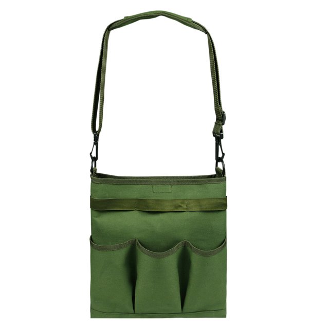 Garden Tool Bag Gardening Storage Shoulder Bag with 3 External Pockets High Capacity Internal Pockets Garden Tool Bag Organizer