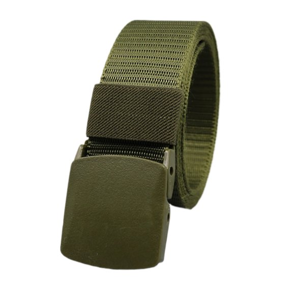 AJGRHE Unisex Nylon Webbing Belt with Breathable Buckle for Outdoor Casual Daily Wear Green One Size