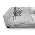 thumbnail image 3 of Saying Soft Flannel Fleece Throw Blanket, Inspirational Ready for New Adventures Lettering on Balloon Print, Cozy Plush for Indoor and Outdoor Use, 60" x 80", Black and White, by Ambesonne, 3 of 6