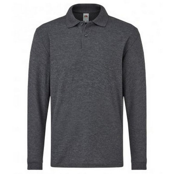 Fruit of the Loom Boys/Girls Long Sleeve Pique Polo Shirt