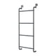 thumbnail image 1 of Toallero de 4 niveles para colocar sobre la puerta, resistente, organizador moderno para toallas detrás de la puerta Negro, 1 of 9