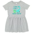 thumbnail image 3 of Inktastic I Love My Auntie-saurus Cute Brontosaurus Family Girls Toddler Dress, 3 of 5