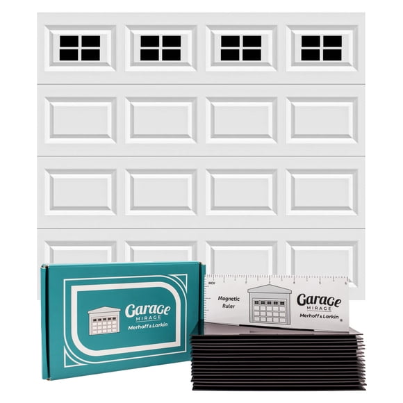 Ventanas Magnéticas para Puerta de Garaje Merhoff & Larkin con 16 Calcomanías