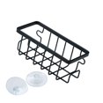 thumbnail image 1 of Soporte para esponja de cuenco, soporte de succión para fregadero de cocina, estante de secado de lavabo de metal Negro, 1 of 9