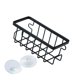 thumbnail image 1 of Soporte de esponja de metal multifuncional para fregadero de cocina, soporte de succión para fregadero Negro, 1 of 9