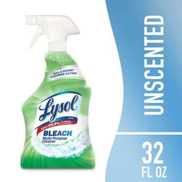 Lysol, Bleach, Multi-Purpose Cleaner, Foaming Spray, Antibacterial Claener, 32 Fl Oz