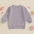 thumbnail image 3 of WOYY Girls Sweatshirt Letter Embroidery Birthday Pullover Sweatshirt, Sizes 18-24M, 3 of 5