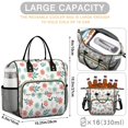 thumbnail image 5 of Pioneer Flower Floral Print Pattern Insulated Leakproof Lunch Box for Women, Large Lunch Bag for Tween Teen Adult, Loncheras Para Mujer for Work Beach Travel Picnic Camping, 5 of 6
