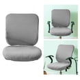 thumbnail image 1 of Langgg Computer Chair Cover Swivel Chair Cover for Rotating Chair Gray, 1 of 8