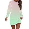 thumbnail image 4 of Npasoilc Sweatshirt Dress for Women Crew Neck Long Sleeve Pullover Dress Short Loose Casual Dresses, 4 of 4