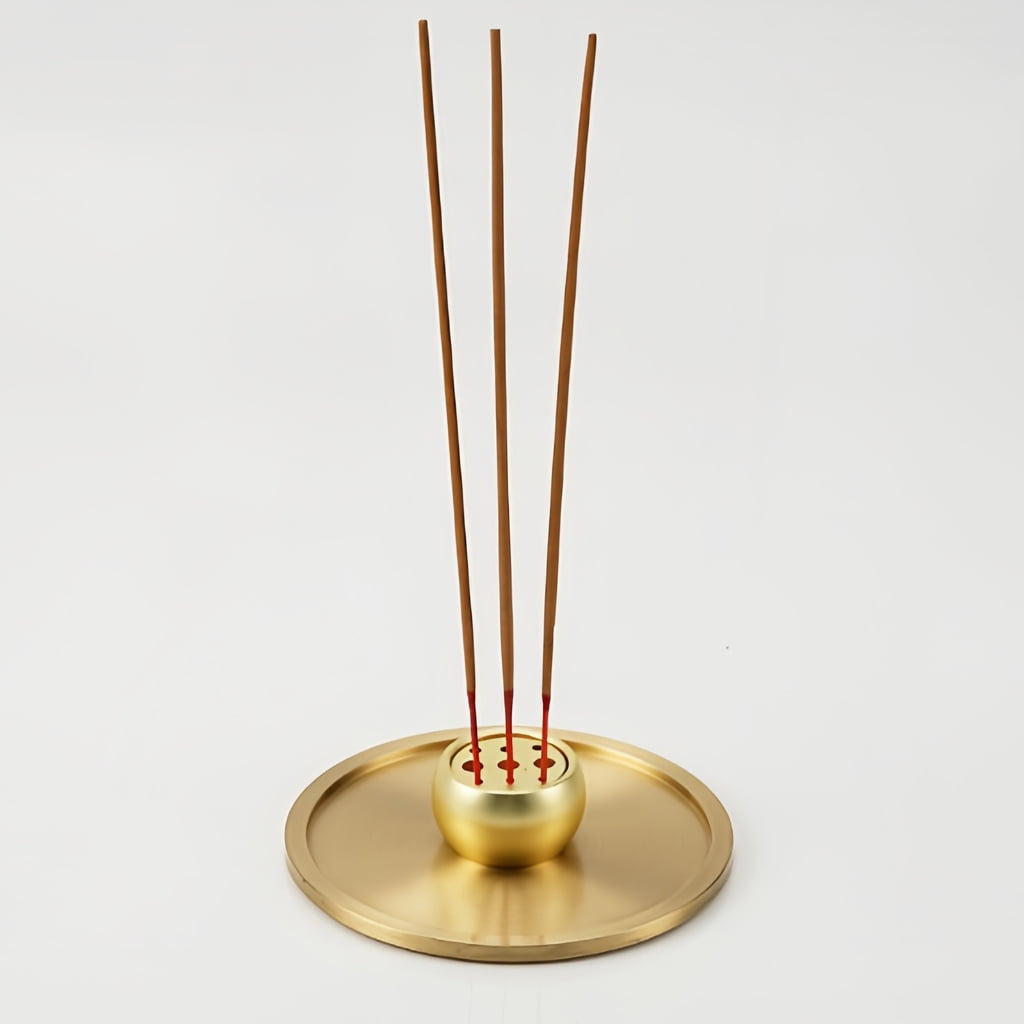 PatungKu Coppers Incenses Holder,Cone Incenses Burners Holder Incenses Stick Holder Ashes Catcher for Outdoor Indoor Metal Censer