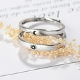 thumbnail image 4 of SPRING PARK 1 Pair Adjustable Sun Moon Rings Set Copper Adjustable Sun Moon Promise Wedding Bands Rings Jewelry, 4 of 6