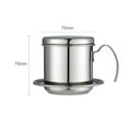 thumbnail image 2 of Yeacher Vietnamese Coffee Filter Stainless Steel Vietnamese Coffee Maker Portable Coffee Drip Maker Gravity Insert, 2 of 7