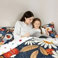 thumbnail image 5 of Castle Fairy Kawaii Ladybug Full Size Comforter Sets,Vintage Floral Flowers Bedding Sets, 5 of 8