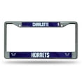 thumbnail image 1 of Cadre de Plaque d'Immatriculation Chromée Charlotte Hornets, 1 of 2