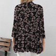 thumbnail image 4 of USSUMA T-Shirts for Women Trendy Leopard Print Open Front Cardigan Jacket Womens Blouses and Tops Dressy Casual Summer Blaze 3/4 Sleeve Tshirts Shirts Tunic for women, 4 of 8