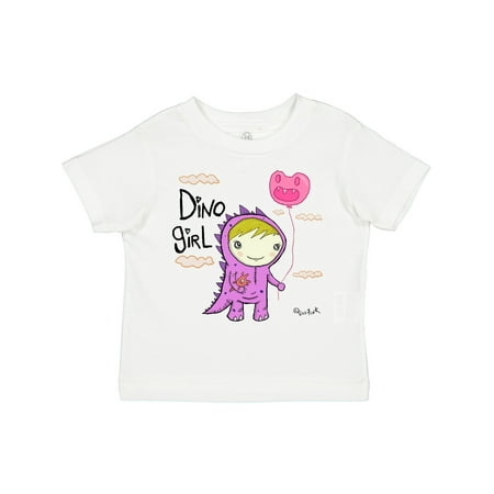 

Inktastic Dino Girl Blonde Hair Gift Toddler Toddler Girl T-Shirt