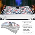 thumbnail image 5 of Bingfone Flamingo And Zebra Car Windshield Sun Shade Protector Keep Your Vehicle Cool Sun Shield Visor Cover Foldable for Car Truck SUV-Small, 5 of 8
