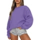 thumbnail image 1 of Gibobby Sudaderas para Mujer Sudadera de Manga Larga para Mujer de Gran tamaño de otoño de Talla Grande Holgada Cuello Redondo atlético Y-2K(Morado,M), 1 of 4