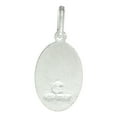 thumbnail image 2 of Small Sterling Silver Sacred Heart of Jesus Medal Necklace 5/8 inch Oval Italy, 18 inch Chain 0.8mm, 2 of 2