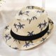 thumbnail image 4 of Sombreros de paja para hombres y mujeres con circunferencia de 56-58 cm, sombreros de ala corta, sombreros de copa retro de verano, sombreros de jazz, sombreros de protección solar, 4 of 5