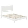 thumbnail image 2 of AFI Pasadena Queen Solid Wood Low Profile Platform Bed, White, 2 of 12