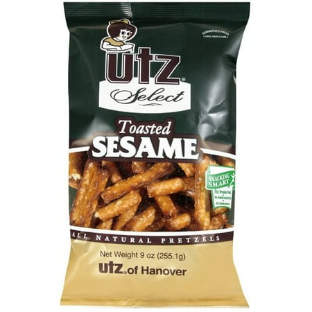 Utz Select All Natural Pretzels Toasted Sesame, 9.0 OZ