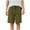 Army Green, variant on CHGBMOK Shorts Men Solid Color Home Dress Breathable Shorts Pockets Cropped Pants Sizes L-5XL